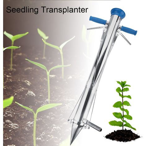 Repiqueuse manuelle double poignée pour semis, légumes et jeunes plants, outil de plantation portatif pour jardin potager (1/5)