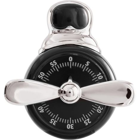 Timer da cucina meccanico magnetico, senza batterie, a carica manuale, con funzione di apprendimento, suono forte, facile da pulire, adatto per cucinare, preparare dolci e per i compiti dei bambini - 