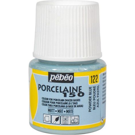 Peinture - Pébéo - Porcelaine 150 - Bleu poudré - 45ml - Peinture à l'eau (1/3)