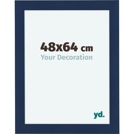 yd. - Cadre photo 48x64 - Bleu Fonce Patine - MDF - Como (1/5)