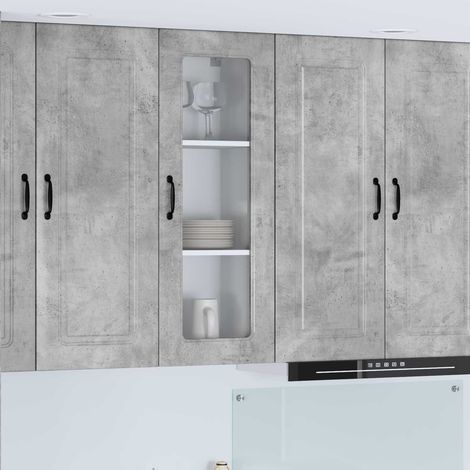 Küchenschrank Kalmar Beton Grau 40 x 31 x 100 cm Holzwerkstoff