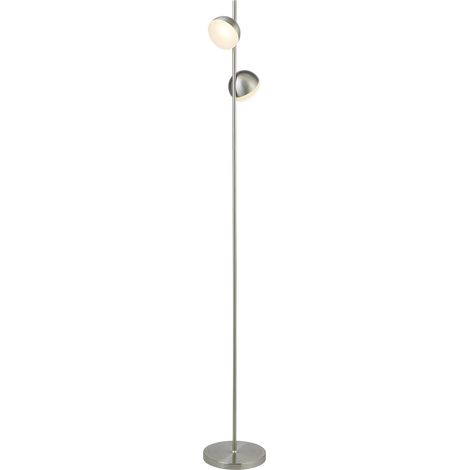 Piantana Contemporaneo Tully Acciaio Argento Policarbonato Led 12W 3000K (1/4)