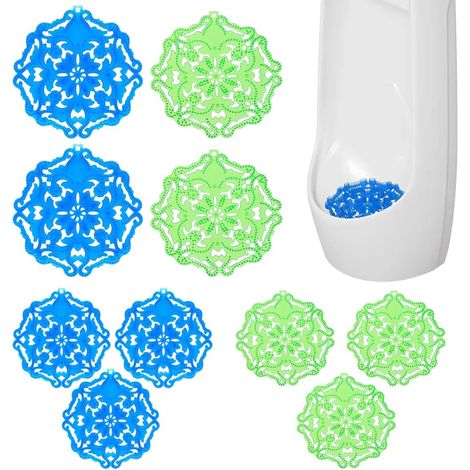 Pastilles Toilette Urinoir 10 Pièces Urinal Screen pour Urinoir Désodorisant Toilette Protection anti éclaboussures contre odeurs pour les salles de bain les bureaux