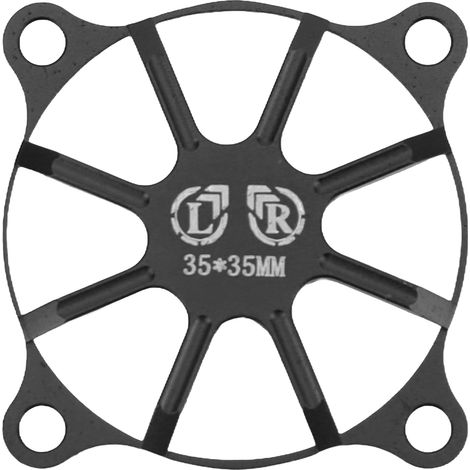 Housse de ventilateur en alliage d'aluminium pour refroidissement moteur de voiture RC, noir (1/5)