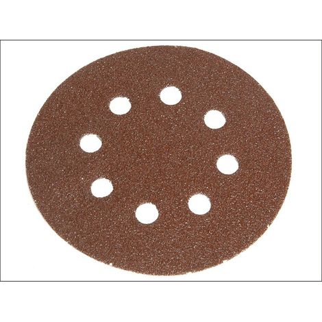 Faithfull Hook & Loop Sanding Disc DID2 Holed 150mm Coarse Pack 5 FAIADHL150C (1/3)