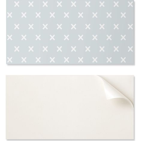 Azulejos decorativos de PVC para pared con dise帽o de cruces, 10x40x20 cm.