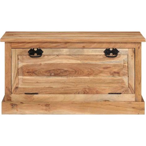 Maison Exclusive - Panca con Scarpiera 85x40x45 cm in Legno Massello di Acacia (1/5)