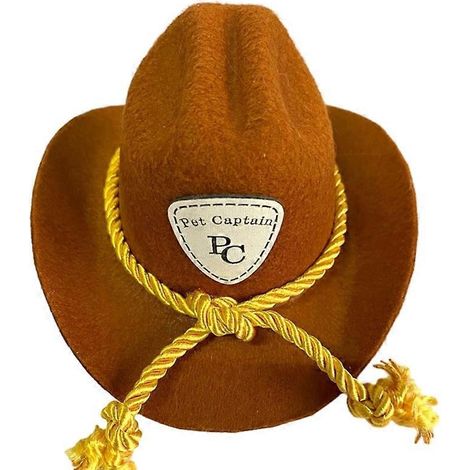 Silvester-Partymütze für Bichon Frisés, Cowboyhut mit verstellbarem Riemen, Größe S-7, lustiges und stylisches Party-Accessoire.