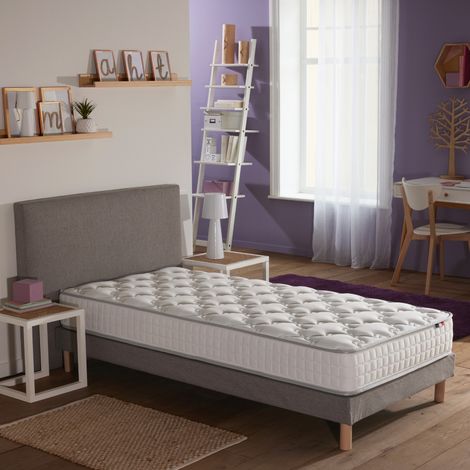 Pack literie complet ASTRE : matelas sommier couette et oreillers made in France 90 x 190 (1/5)