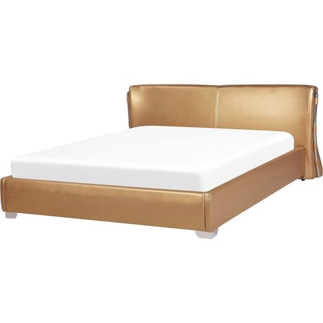 Waterbed Leather PARIS 180 x 200 cm (EU Super King) Gold (1/5)