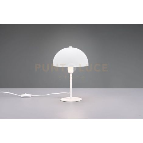 Lampada da tavolo NOLA bianca metallo E14 Trio 506200131