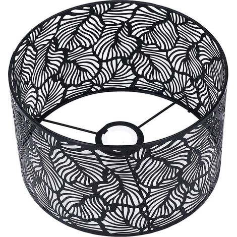 Abat-jour moderne en fer 25 cm – Hauteur 16 cm – Diffusion douce de lumière – Compatible E14 et E27 – Installation facile (1/5)