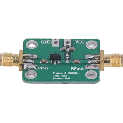 HF-Verstärkermodul 5–1500 MHz Breitband 20 dB Verstärkung Hochfrequenz Breitband Amateurfunk DC5V (1/5)