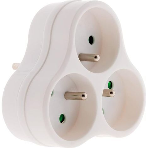 Prise 2P+T 16A simple Blanc (Lot de 5) (1/5)