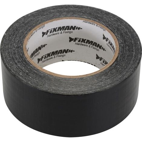 Ruban large toile ultra robuste adhesif hd noir 50 mm, 50 mètres