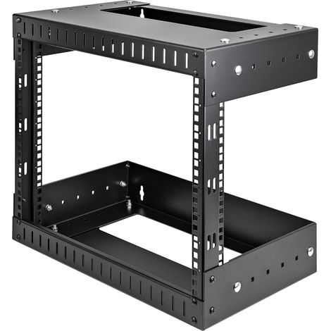 StarTech.com Rack 8U a giorno per montaggio attrezzature a parete - Profondità regolabile (1/4)
