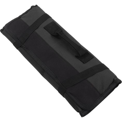 Trousse à outils roulante multifonction, toile Oxford épaisse, résistante à l’usure, imperméable, pochette porte-outils portable, noir (1/5)