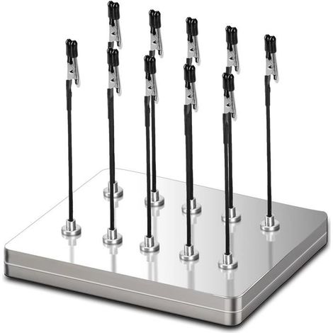 Troisième main professionnelle avec base magnétique. 10 Pince crocodile flexible, - idéale pour les aides à la soudure (1/5)