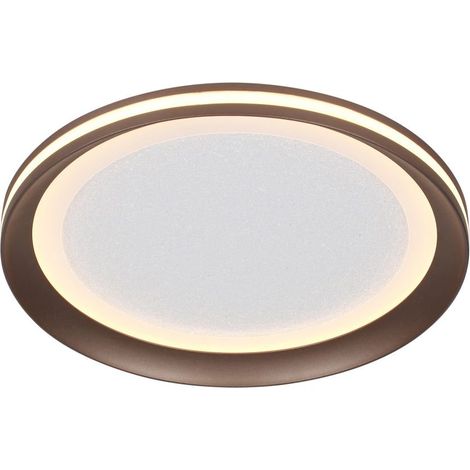 Plafoniera LED rotonda 18W 3CCT caffè/bianco Artizo Italux
