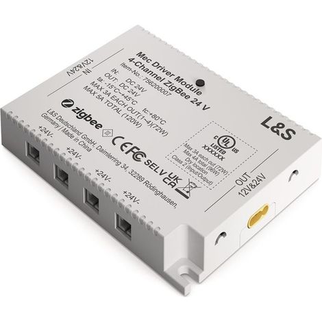 Funktionsmodul Mec Driver 4 Kanäle m.je 1 LED Ausgang 24V DC L.98,3mm (1/2)