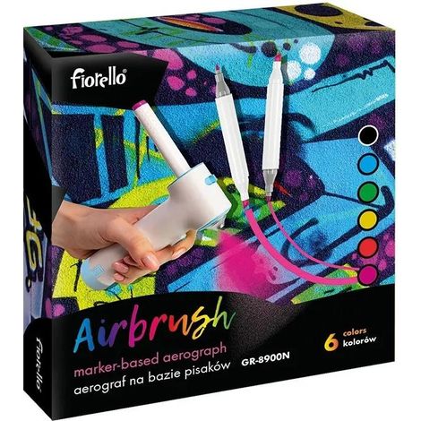 Airbrush-Sprühfarbstifte, 6 Farben