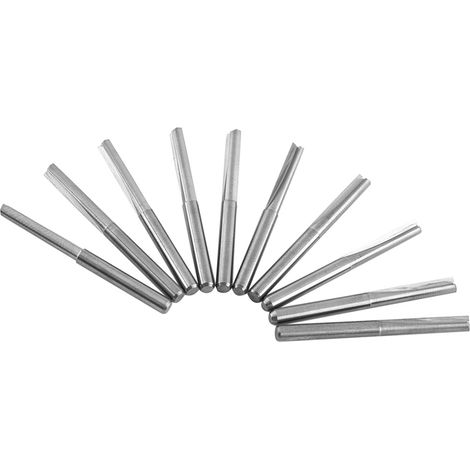 10 Stück 3,175 mm CNC-Fräswerkzeuge, zweischneidig (1/5)