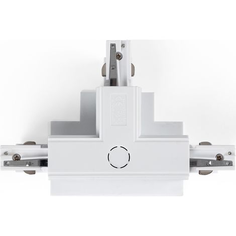 Té rigide pour rail triphasé encastré - GEN2 - DROITE - Blanc