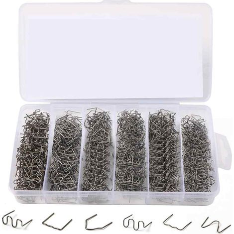 Agrafes Chaudes De Réparation En Plastique Automatique Pour La Réparation De Soudure En Plastique De Pare-Chocs De Voiture, 1200PCS (1/5)