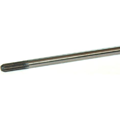Asta rigida trasmissione diametro 8mm lunghezza 83cm filettato M8 dentata 9 denti