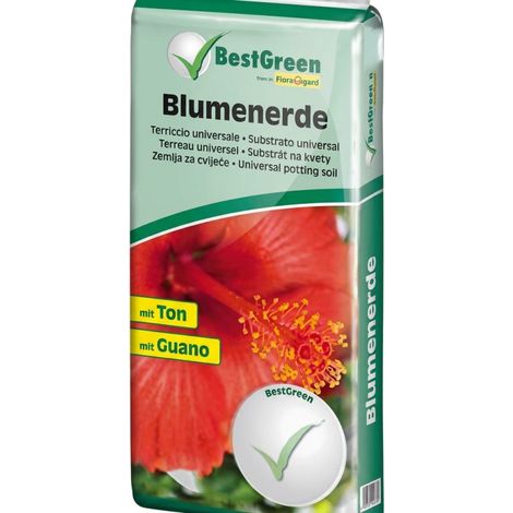 BestGreen Universalsubstrat 20 l  Nährstoffreiche Pflanzerde für Pflanzen, Bäume, Blumen und Gemüse (1/5)