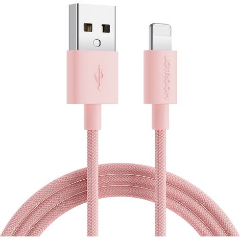 Joyroom Buntes Datenkabel S-2030M13 USB-A / Lightning 2,4 A 2 m - Pink (1/2)