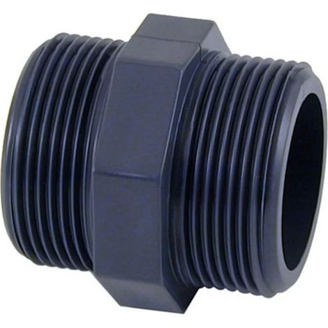 Mamelon PVC MM double fileté - 1''1/2