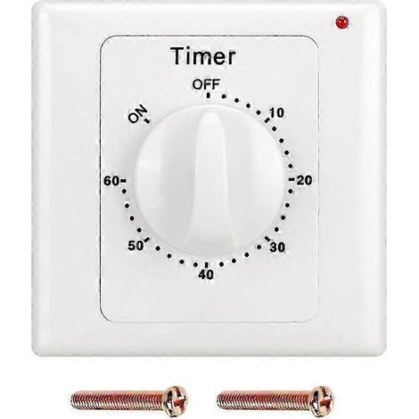 Minuterie de pompe haute performance compatible 110V-240V, commande électronique, prise de compte à rebours mécanique, interrupteur de minuterie 86 (60 min) [jkw] (1/5)