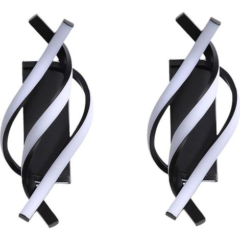 Applique Murale Spirale en Metal Moderne, Lumiere Chaude Directionnelle pour Salon Couloir Chambre Read (1/3)