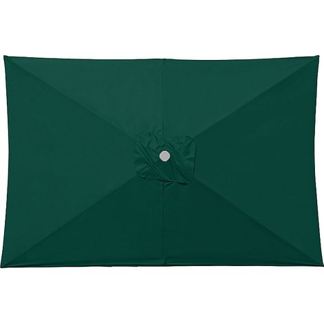 Bâche de rechange pour parasol et toile de rechange imperméable, idéale pour les terrasses et les jardins, vert foncé, 2 x 3 m (1/5)