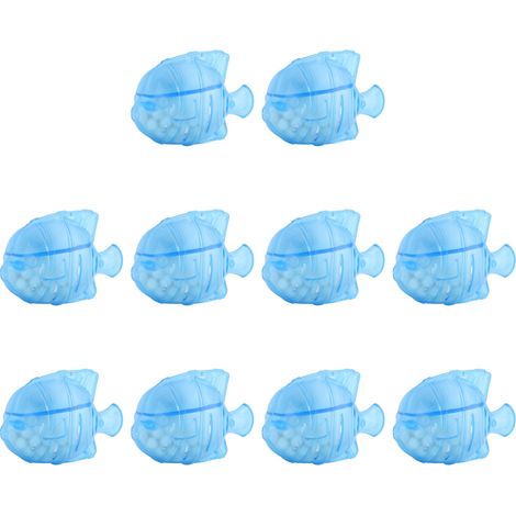 Packung mit 10 blauen ABS-Luftbefeuchterreinigern in Fischform, universell einsetzbar für Heiß- und Kaltnebel-Luftbefeuchtertanks. (1/5)