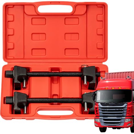 Ensemble de compresseur à ressort hélicoïdal – Outils robustes de qualité professionnelle, kit d'extraction pour installateur de suspension Équipement d'aide mécanique de réparation d'atelier de Gar (1/5)