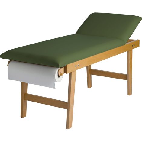 Lettino da Massaggio Visita Fisioterapia Fisso 2 Sezioni 190x70x75 cm 200Kg Verde (1/4)