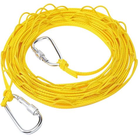 Corde à linge de voyage Corde à linge portable coupe-vent Corde à linge antidérapante pour le séchage des vêtements Corde à linge coupe-vent extérieure utilisée pour le camping à domicile Séchage du l (1/5)