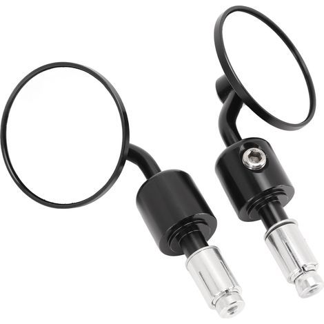 Runde Motorradspiegel 7/8 Zoll x1 Paar, Ersatzspiegel für Aprilia Tuono Mana Dorsoduro Shiver, Seitenspiegel, Rückspiegel, Lenkerendenspiegel. (1/5)
