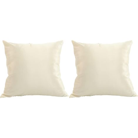 housses de coussin carrées en satin 45x45cm brillantes et