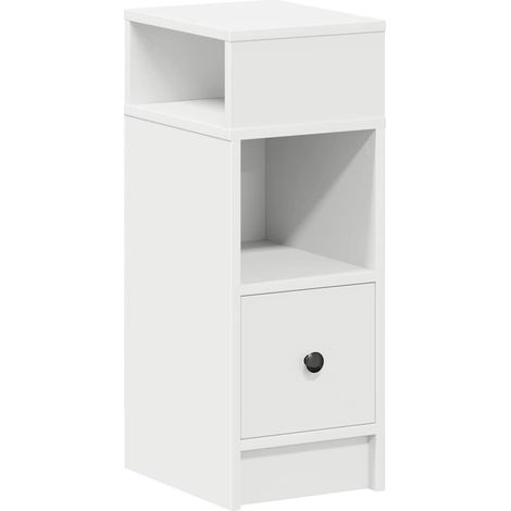 Maison Exclusive - Nachttisch mit Schublade Weiß 25x31x66 cm