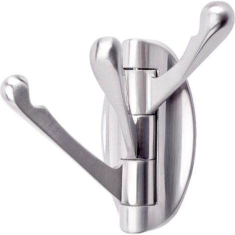 Porte-manteau Mural Pivotant avec 3 Bras Pliable, Cintre Suspendu/Patère/Porte-Serviette à Rotation 180° pour Salle de bain Cuisine Garage Cintre (1/5)