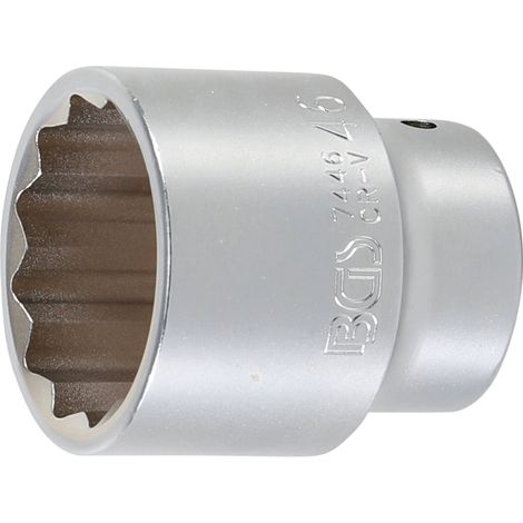 BGS Vaso de impacto doce cantos, accionamiento cuadrado interior 20 mm (3/4 "), SW 46 mm - 7446