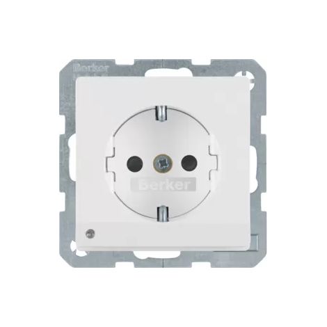 Berker SCHUKO-Steckdose pows/sa LED-Orientierg-licht 41096089 (1/2)