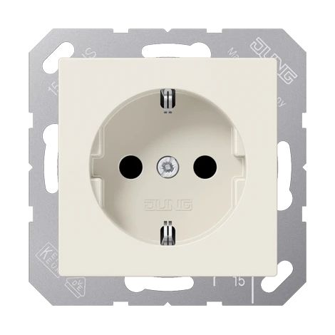 Jung Toma de corriente SCHUKO®, 16 A 250 V , duroplástico, serie AS, blanco A 1520
