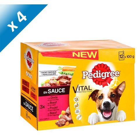 PEDIGREE POCHETTE DE PLAT EN SAUCE POUR CHIEN 12 X 100G (4) 262736000 (1/5)