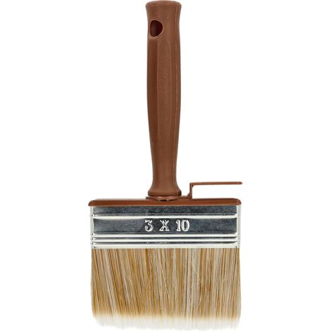 Pinceau Spalter 100 mm, Série 85, Brosse Large de Peinture pour Bois et Vernis, Poils Synthétiques Clairs pour Peindre Lasurer et Vernir (1/5)