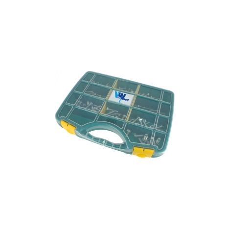 Coffret de 172 vis à Métaux TH zn blanc classe 8.8 Viswood