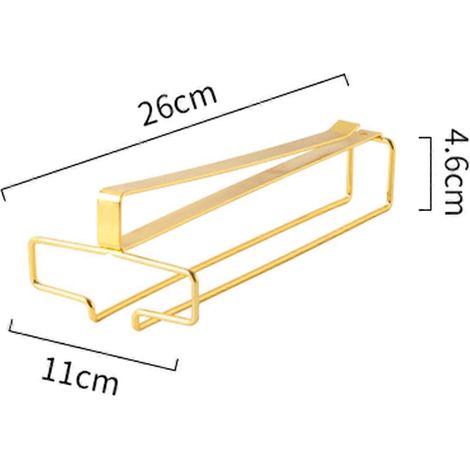 Porte-verres à vin, support pour verres à vin sous meuble, porte-verres à pied - B - (1/5)